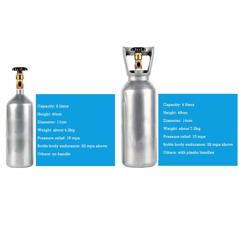 CO2 Cylinder 4 Ltr Kit with ZRDR Dual Gauge - Aqua Zones