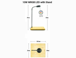 WRGB LED with Wooden Base - W and Lumens