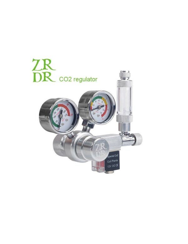 ZRDR Dual Gauge CO2 Regulator With Solenoid & Bubble Counter