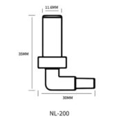 Qanvee CubeOne CO2 Diffuser Dimension