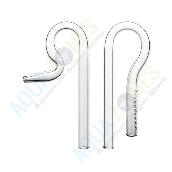 Glass Lily Pipe In and Out Set 10mm Duckbill