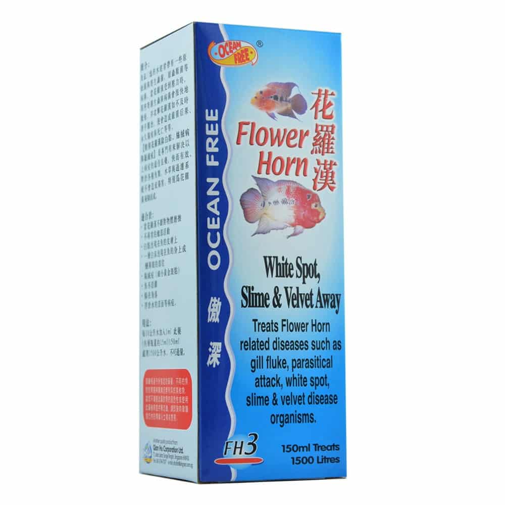 OceanFree Flower Horn White Spot Slime & Velvet Away (FH3) |150ml